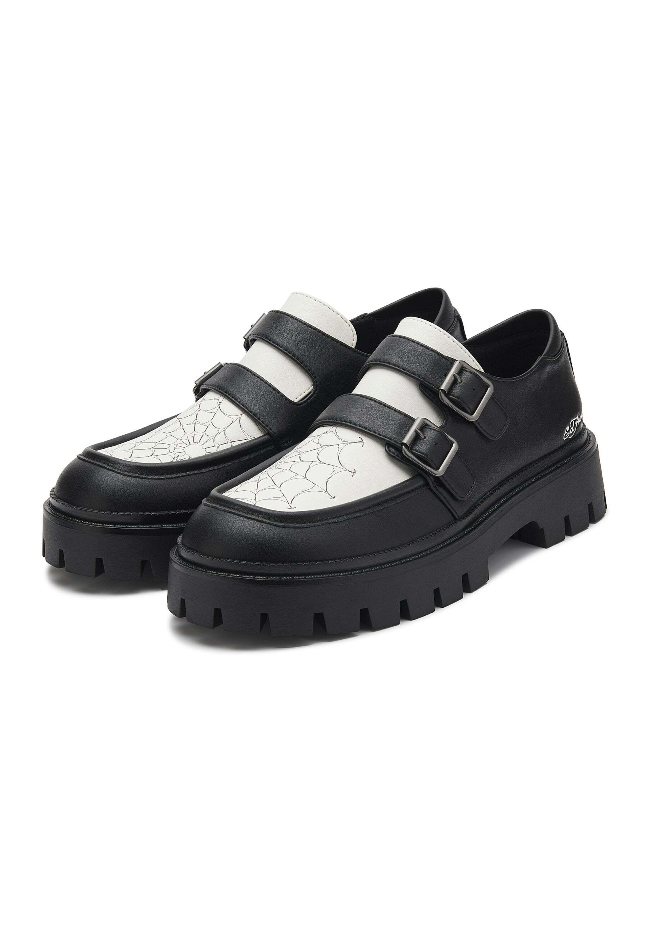 Mocasini de la Ed Hardy pe negru: față