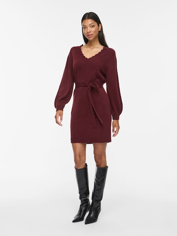 Rochie tricotat 'VINOA' de la VILA pe roșu