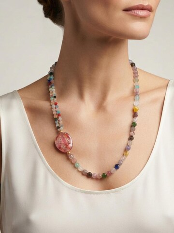 THE GEM STORIES JEWELRY Αλυσίδα 'Jade Colorful Necklace' σε ανάμεικτα χρώματα