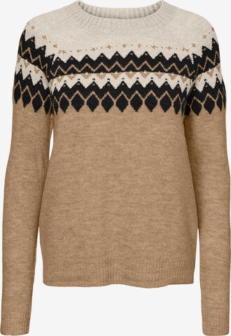 VERO MODA Pullover 'Lefile' in Braun: predná strana