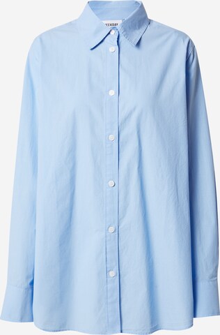 WEEKDAY Bluse i blå: forside