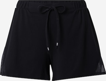 PASSIONATA - Calças de pijama em preto: frente