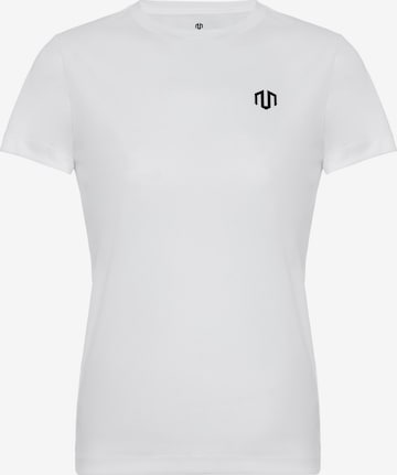 T-shirt fonctionnel 'NAKA' MOROTAI en blanc : devant