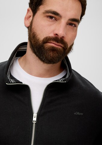 s.Oliver Sweat jacket in Black