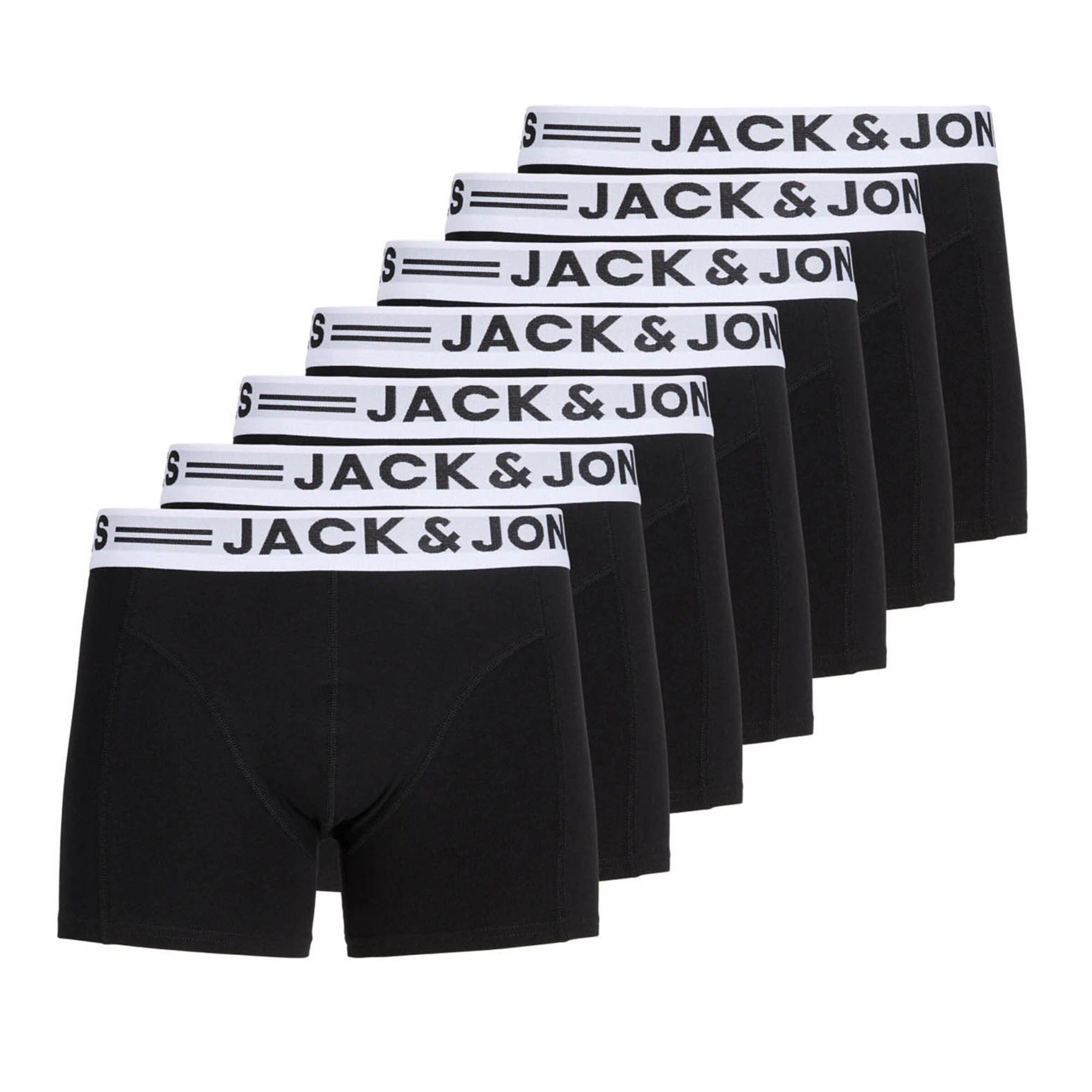JACK & JONES Boxer shorts 'JACSENSE' in L in Black / White, Item view