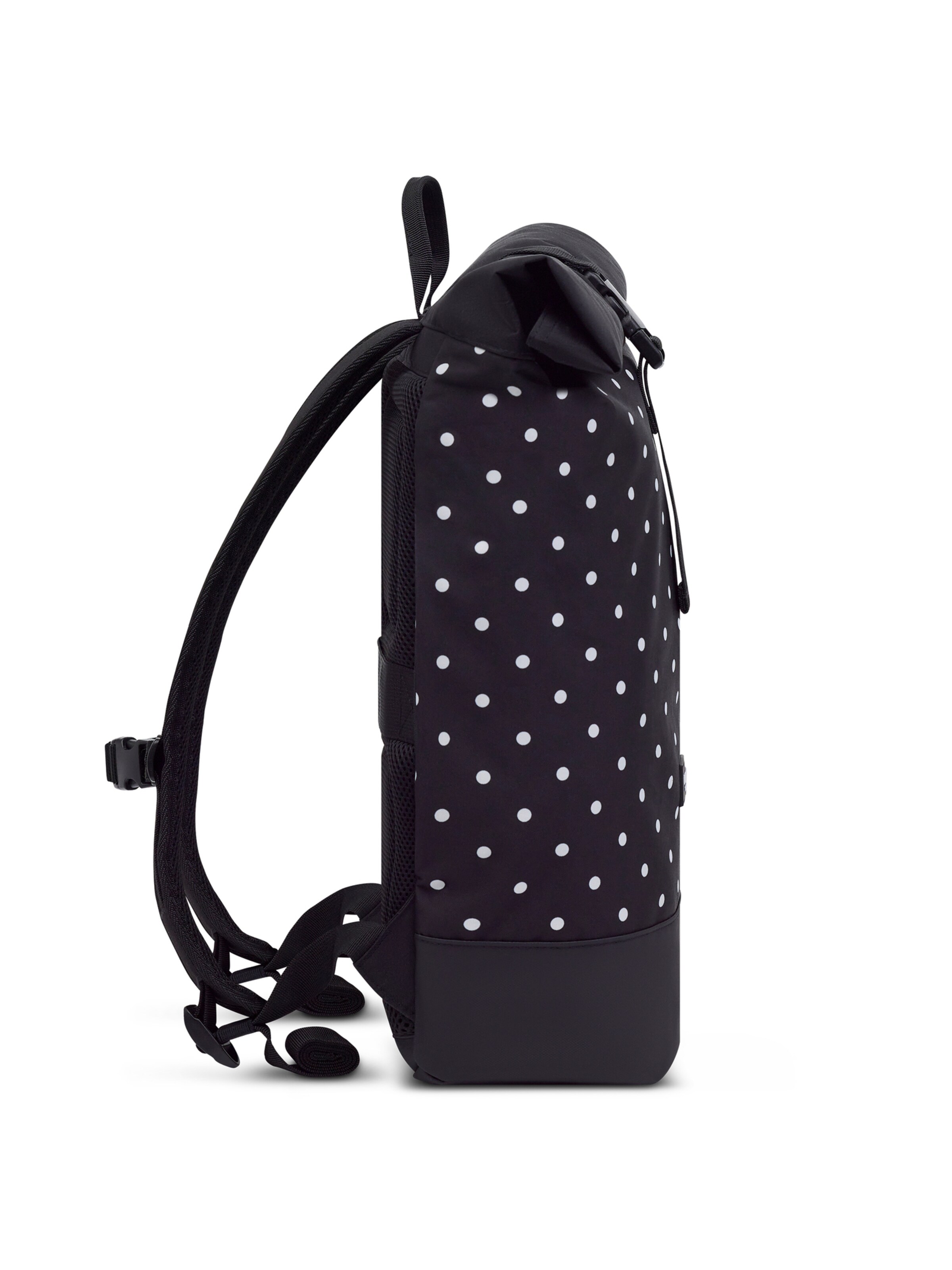 LARKSON - Mochila 'Janne Small' em preto: lateral