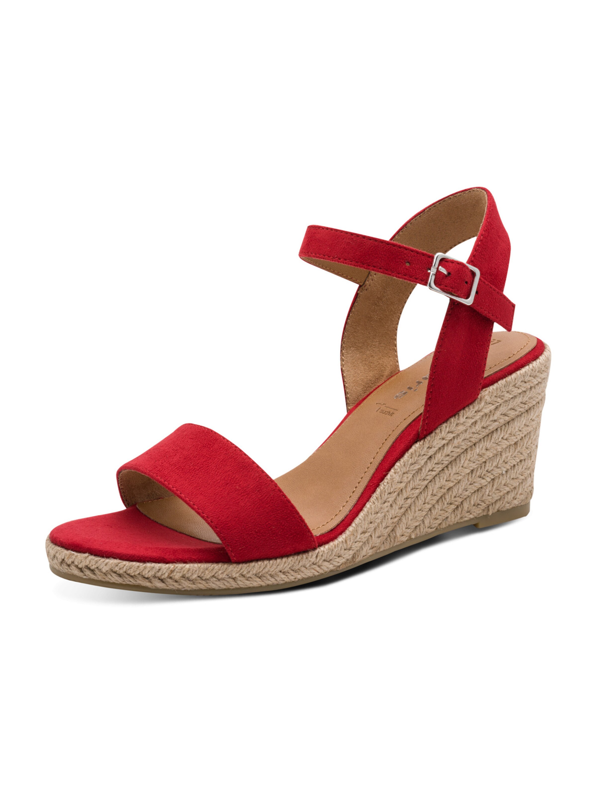 Tamaris Sandaler med rem i rød: forside