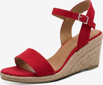 Tamaris Sandaler med rem i rød: forside