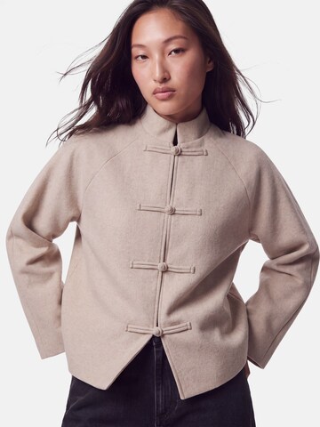 Veste mi-saison 'AIKEN' PIECES en beige : devant