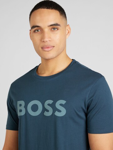 BOSS Orange Shirt 'Thinking 1' in Blau