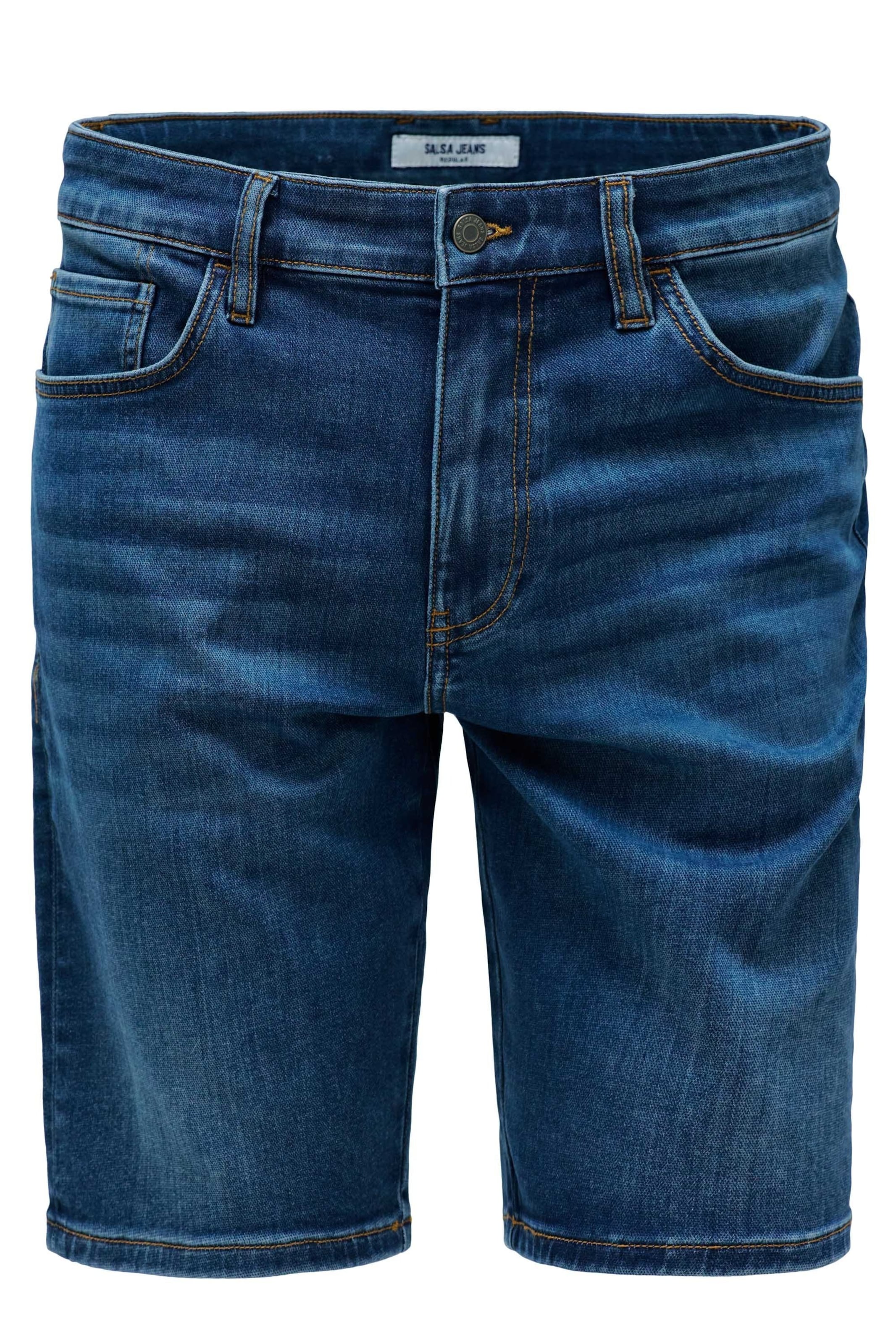 Salsa Jeans Shorts Regular in Blau: Vorderseite