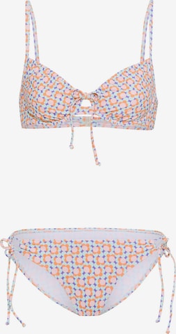 rožinė LSCN by LASCANA Marškinėliai Bikinis: priekis