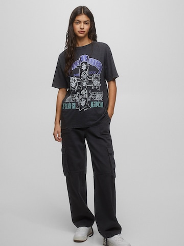 Pull&Bear T-Shirt in Schwarz