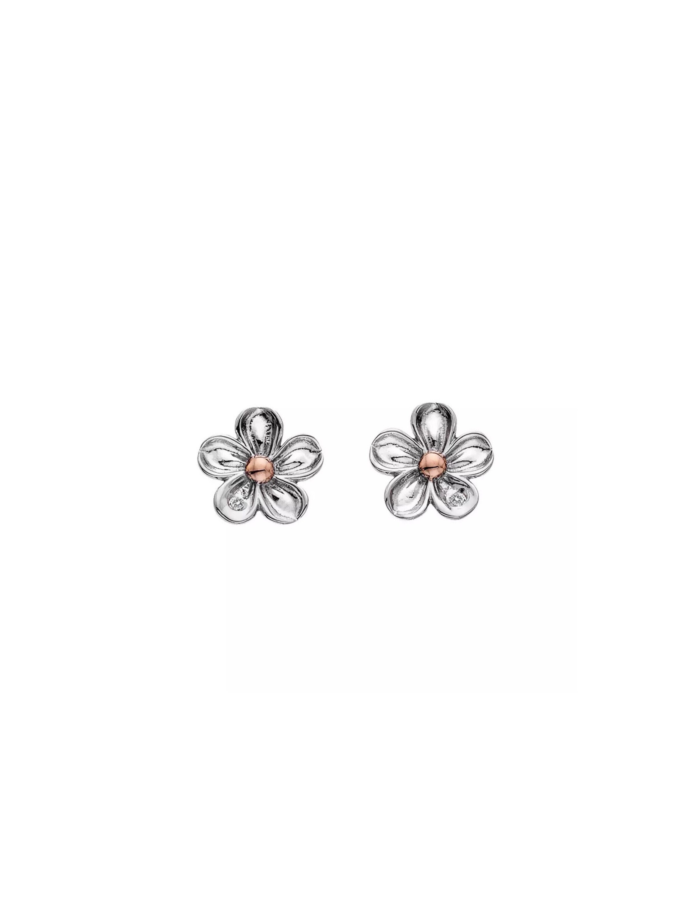 Hot Diamonds Náušnice 'Forget me not' – zlatá: přední strana