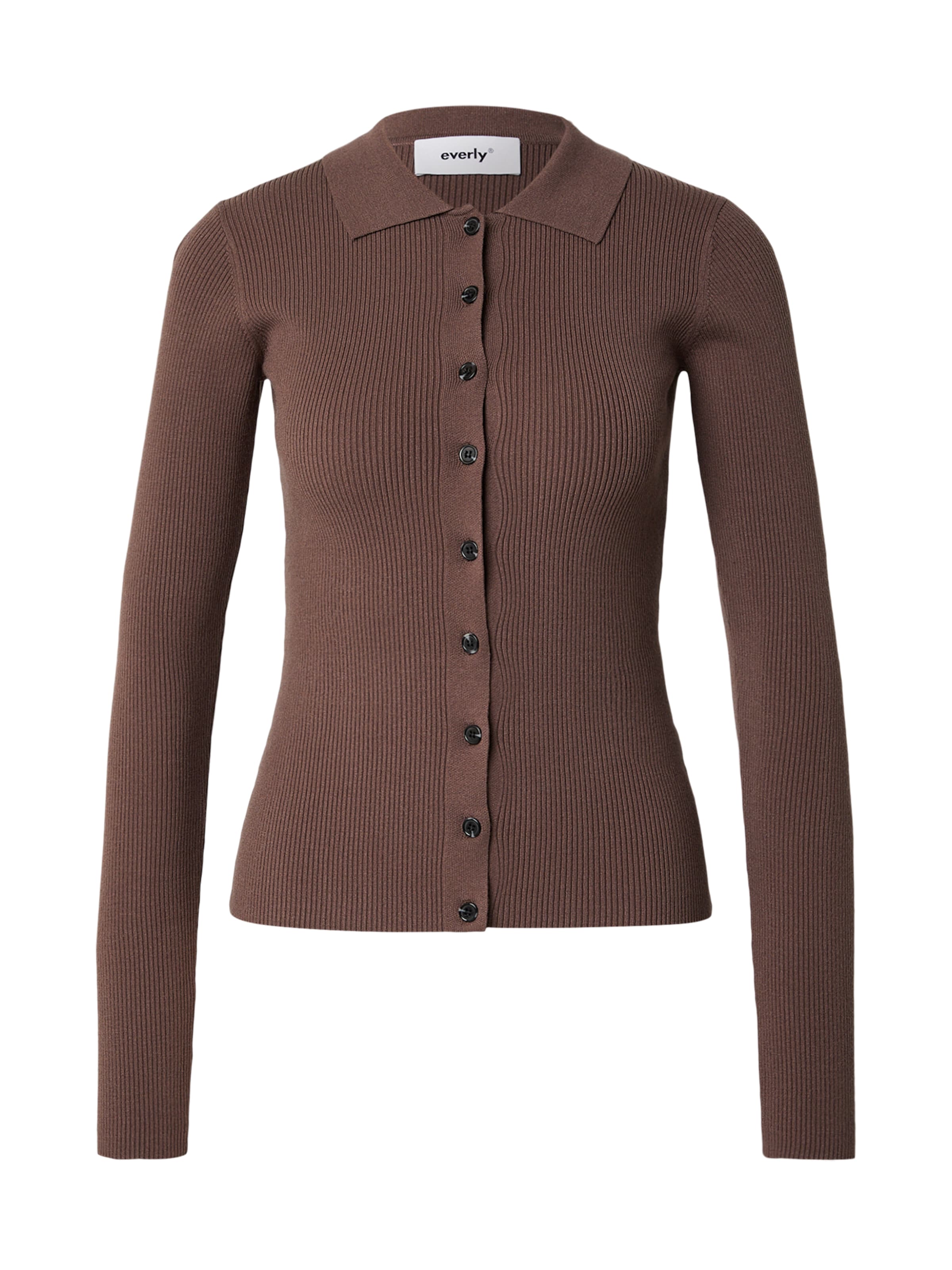 Everly Long Sleeve in Braun: Vorderseite