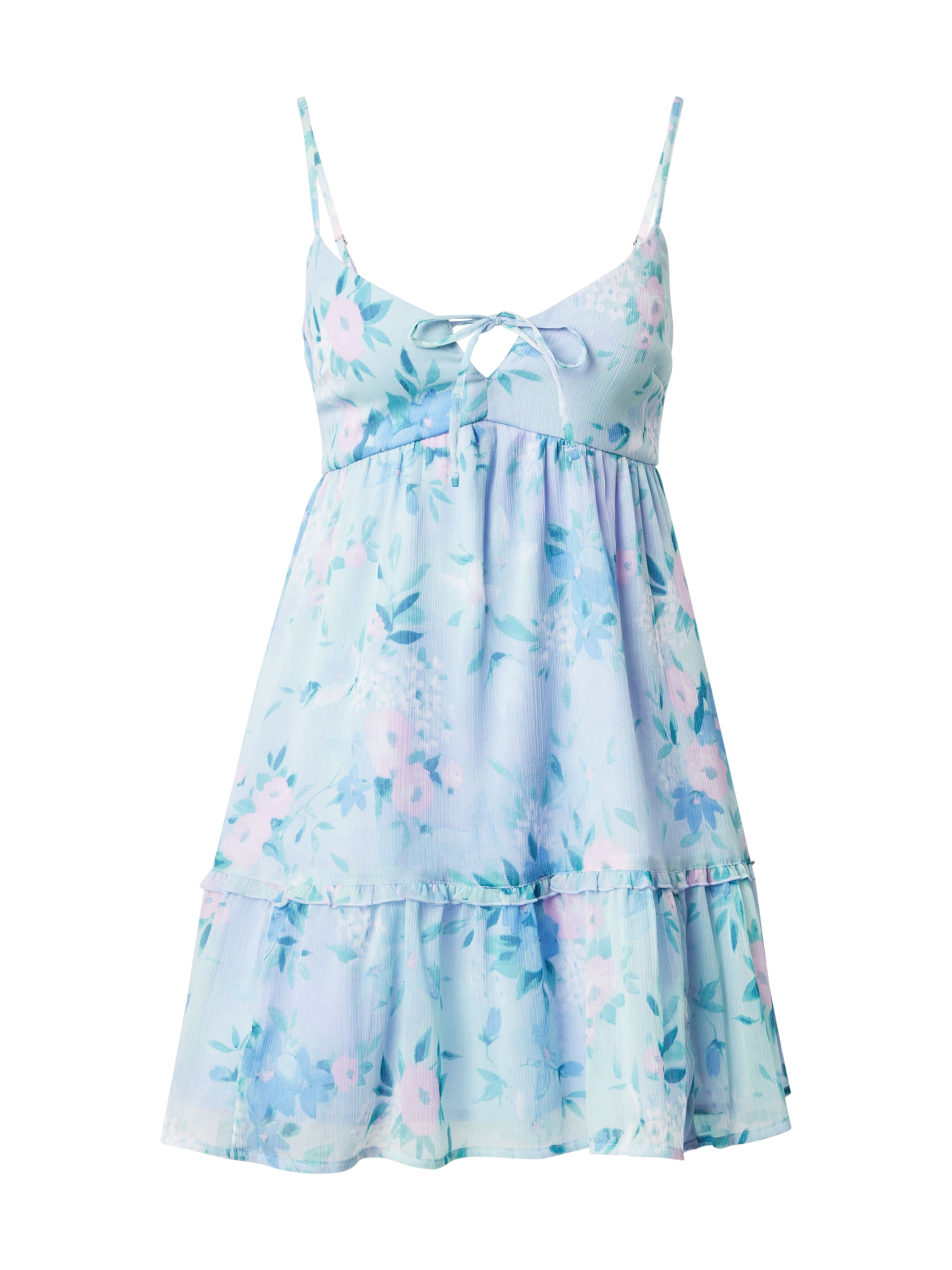 Rochie de vară 'BARE FESTIVAL' de la HOLLISTER pe albastru: față