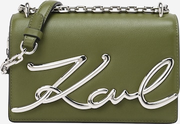 Karl Lagerfeld - Bolso de hombro en verde: frente