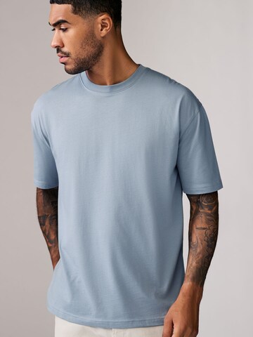T-Shirt Next en bleu : devant