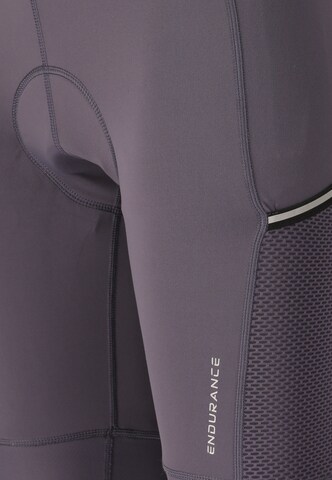 ENDURANCE Skinny Sports trousers 'Bray' in Brown