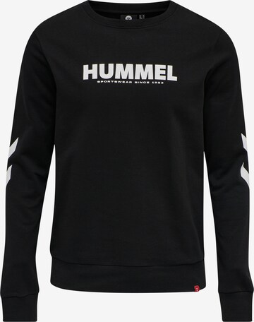 Hummel Sportsweatshirt in Zwart: voorkant