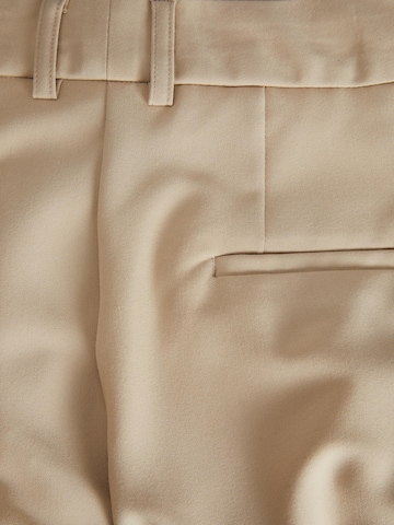 JJXX Loose fit Trousers with creases 'Mary' in Beige