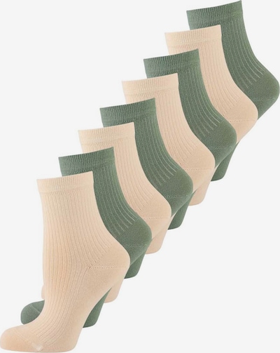 Nur Die Kurzsocken ' Unisex Colour Farbige Sneaker kurz Frottesohle ' in grün / pfirsich, Produktansicht