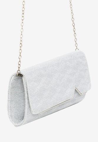 sudrabs faina "Clutch" stila somiņa