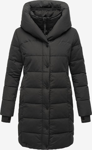 NAVAHOO Χειμερινό παλτό 'Knutschilein' σε μαύρο: μπροστά