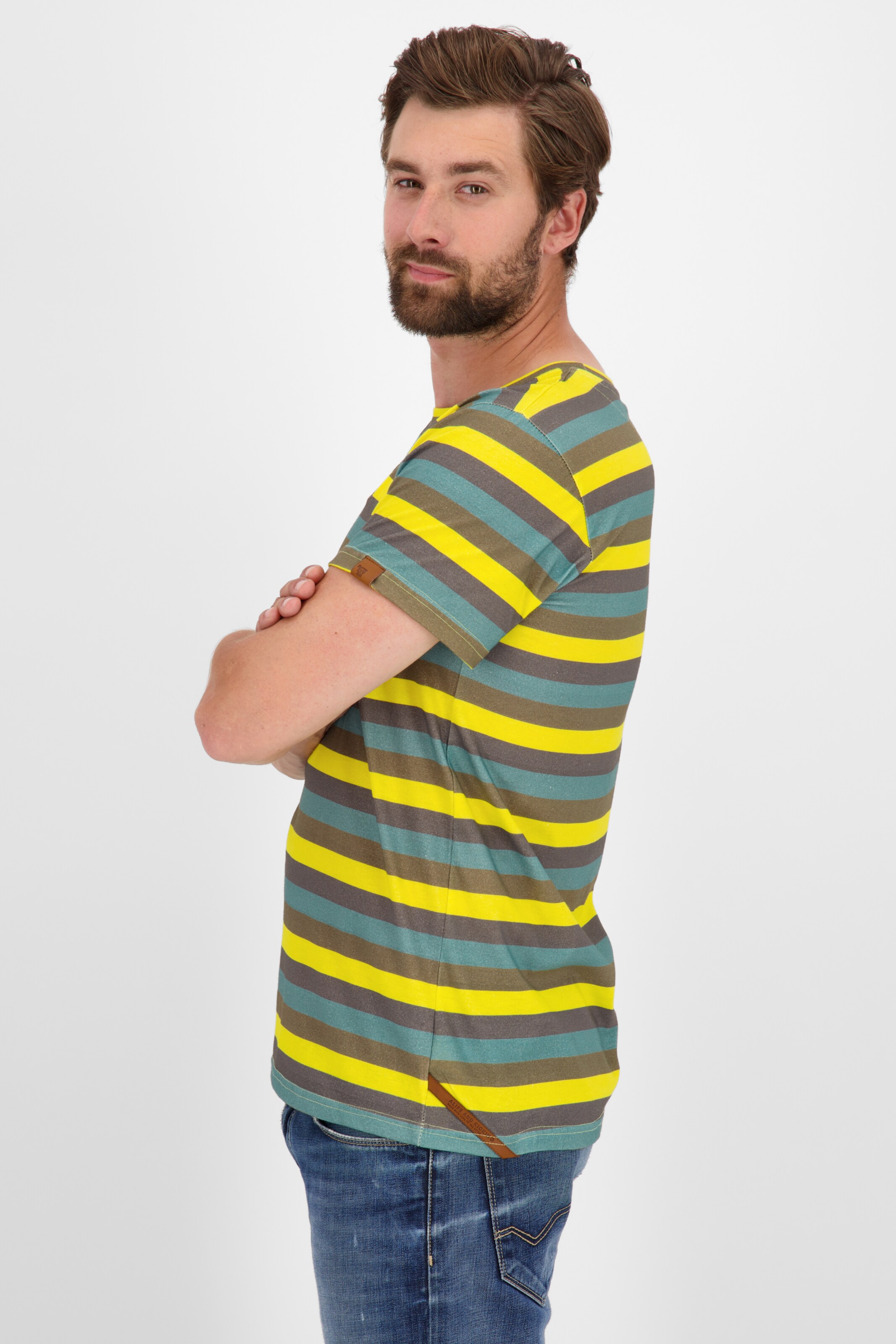 Männer Große Größen Alife and Kickin T-Shirt 'Nic' in Gelb - CV58424 Männer Große Größen Alife and Kickin T-Shirt 'Nic' in Gelb - CV58424