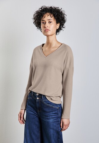 STREET ONE Shirt in Beige: Vorderseite