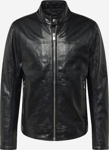 JOOP! Jeans Between-Season Jacket 'Cleary' in Black: front