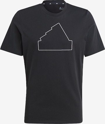 ADIDAS SPORTSWEAR - Camiseta funcional 'Future Icons' en negro: frente
