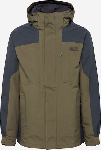 JACK WOLFSKIN Outdoor jacket 'Viking Sky' in Grey: front