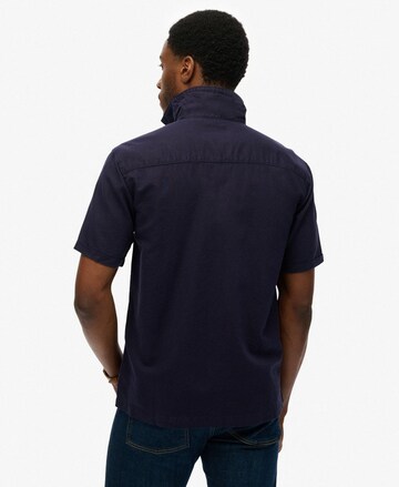 Superdry Comfort fit Button Up Shirt 'The Merchant Store – Resort' in Blue