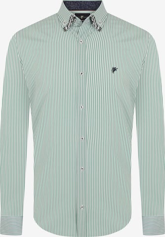 Chemise 'Trevor' DENIM CULTURE en vert : devant