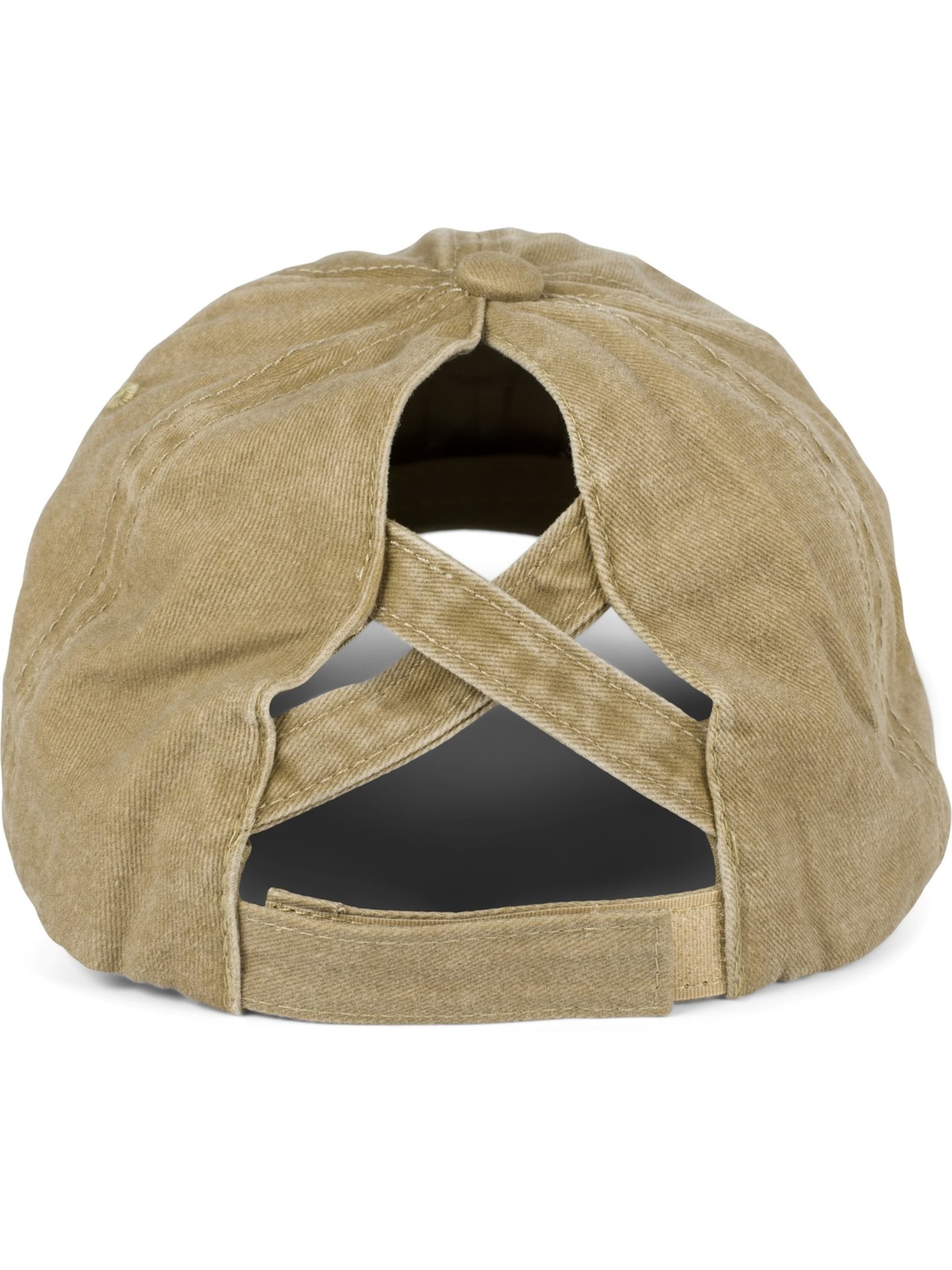 styleBREAKER Cap 'Ponytail Baseball Cap Used Look' in Grey