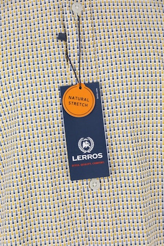 LERROS Button Up Shirt in L in Yellow
