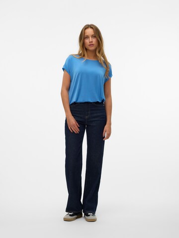VERO MODA Shirt 'VMAVA PLAIN' in Blue