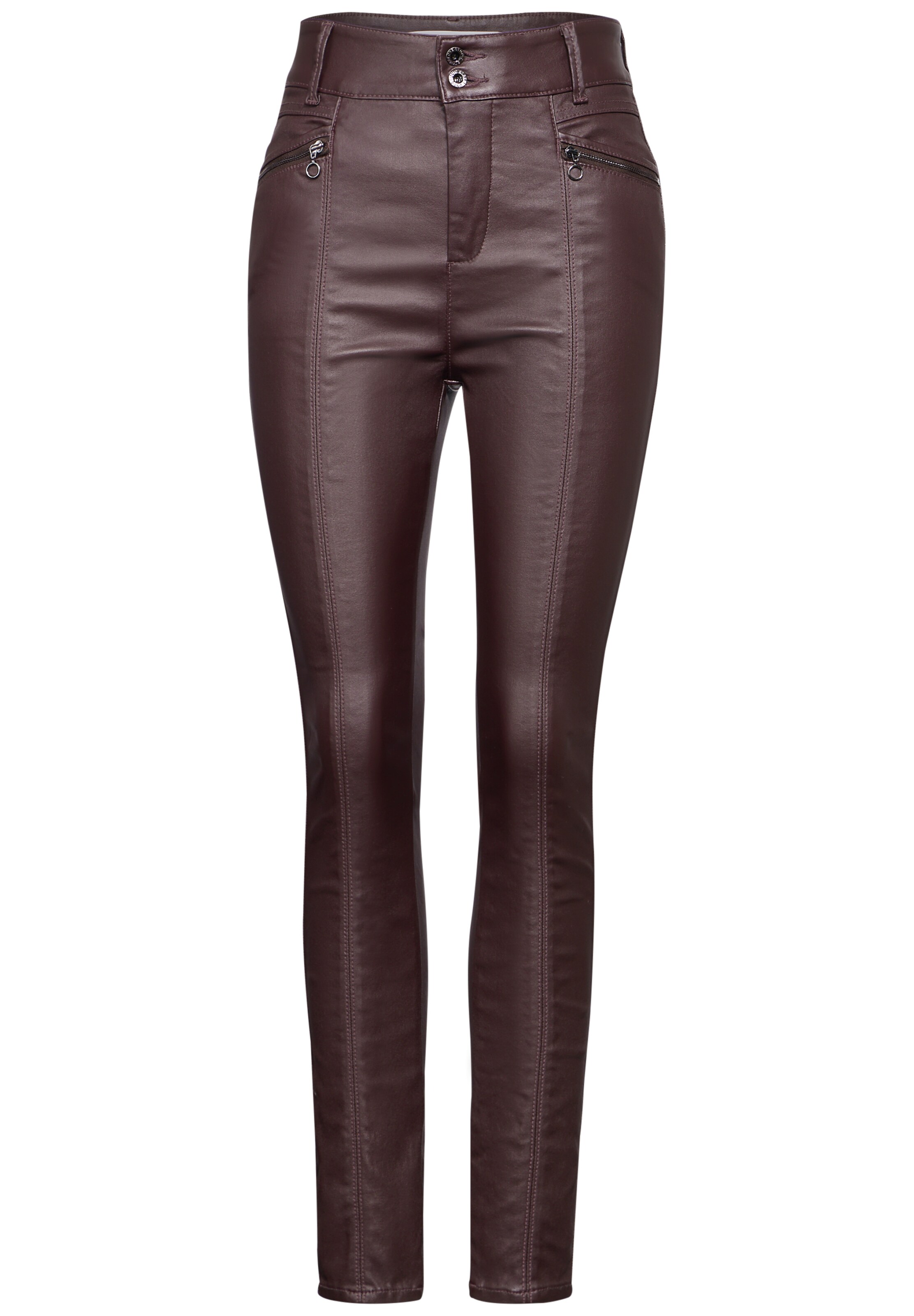 Street One Studio Skinny Hose in Rot: Vorderseite