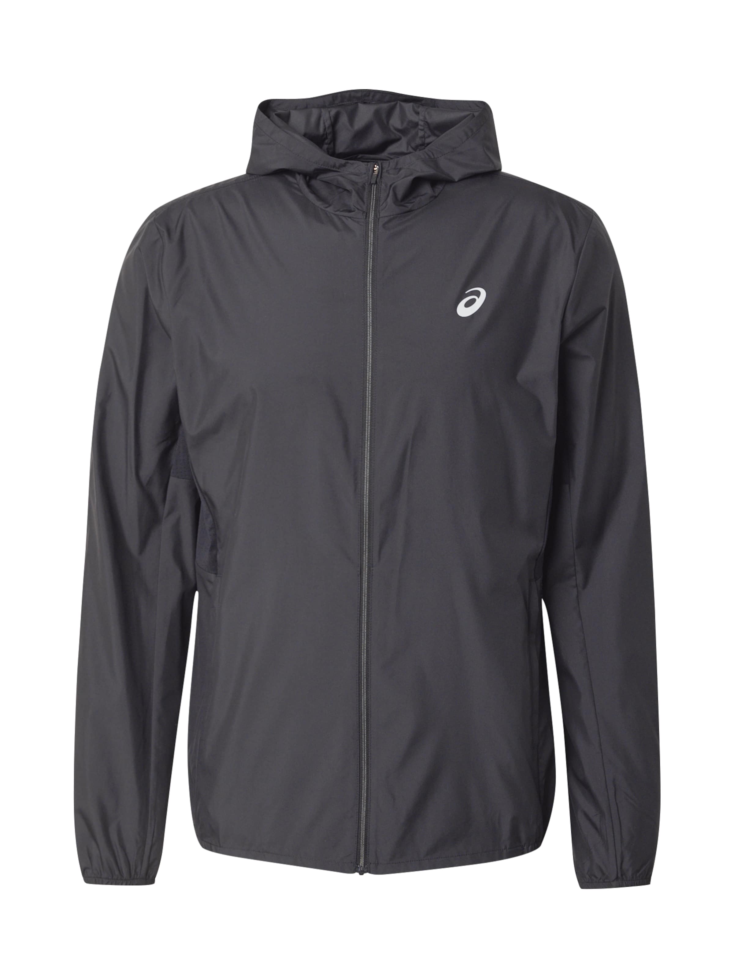 ASICS Sports jacket in Black: front