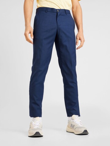 Lindbergh Regular Chino 'Superflex' in Blauw: voorkant