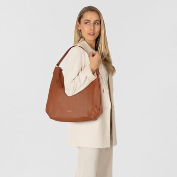 Sac bandoulière 'Rebekka' Coccinelle en marron