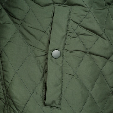 Urban Classics Between-Season Jacket 'Diamond Quilt' in Green