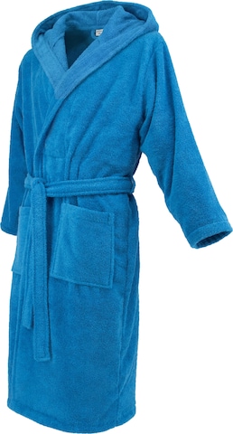 celodoro Long Bathrobe 'Home & Spa Collection' in Blue: front