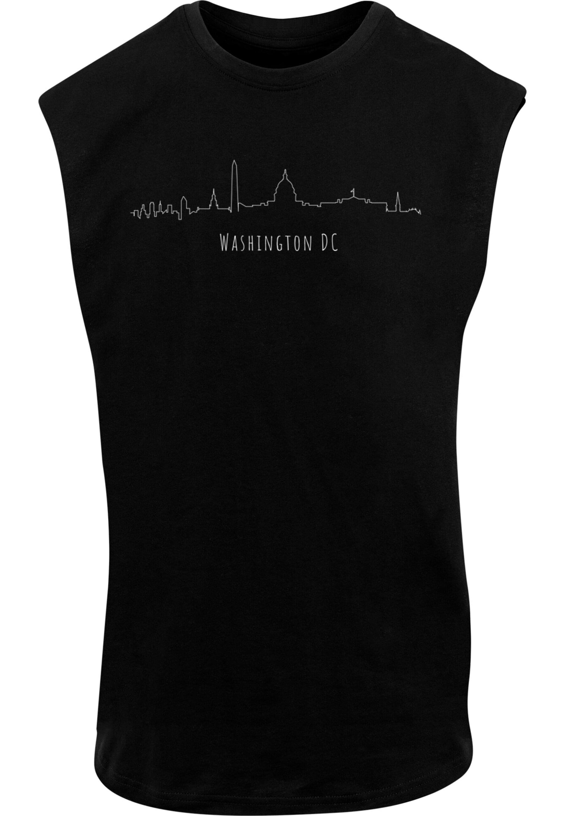 Merchcode Shirt 'Washington X' in Zwart: voorkant