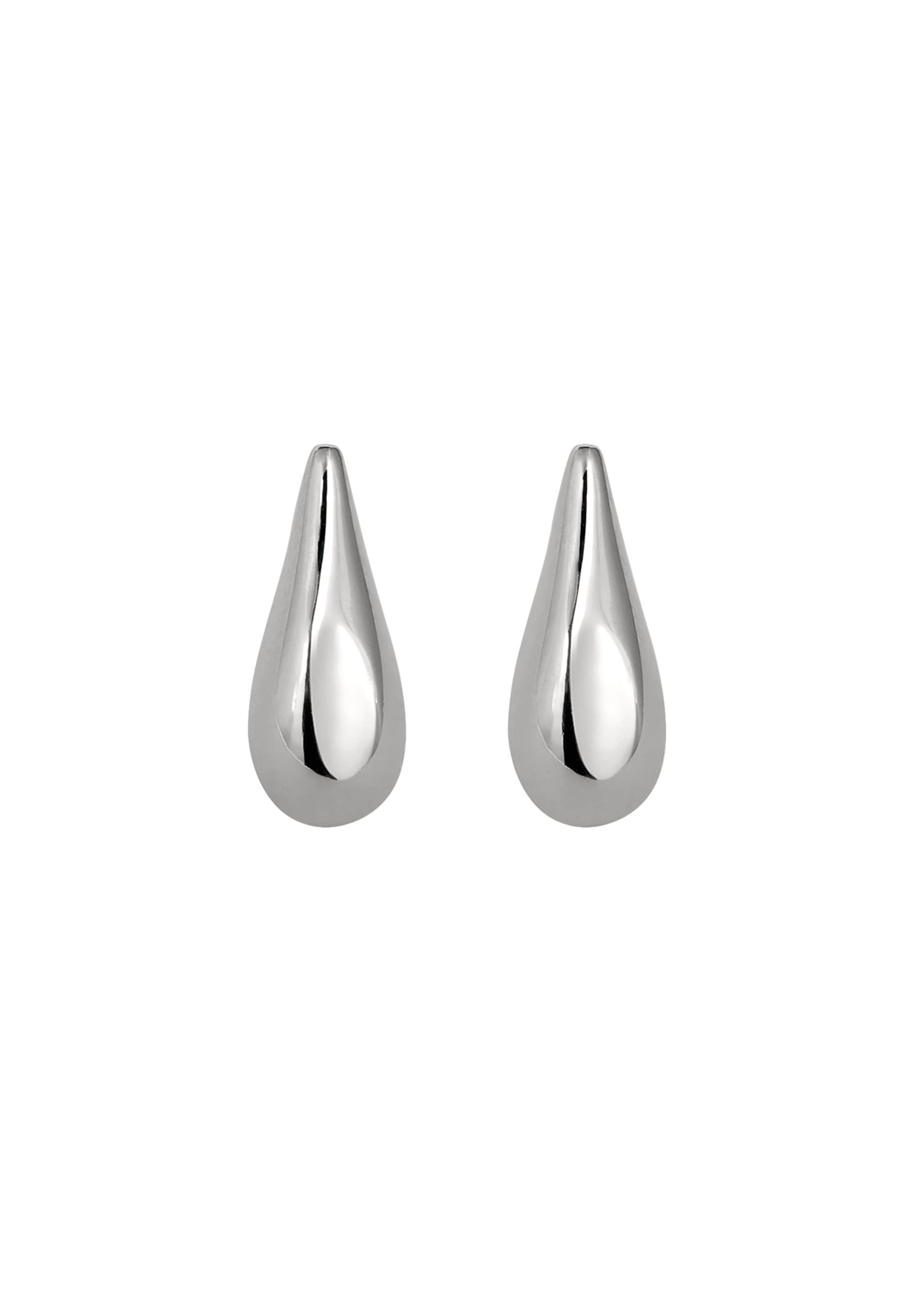 Stilnest Boucles d'oreilles 'Mini Drop' en argent, Vue avec produit