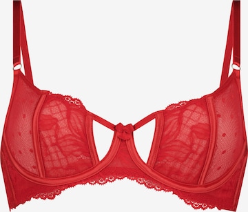 Hunkemöller Koszulkowy Biustonosz 'Lulu' w kolorze czerwony: przód