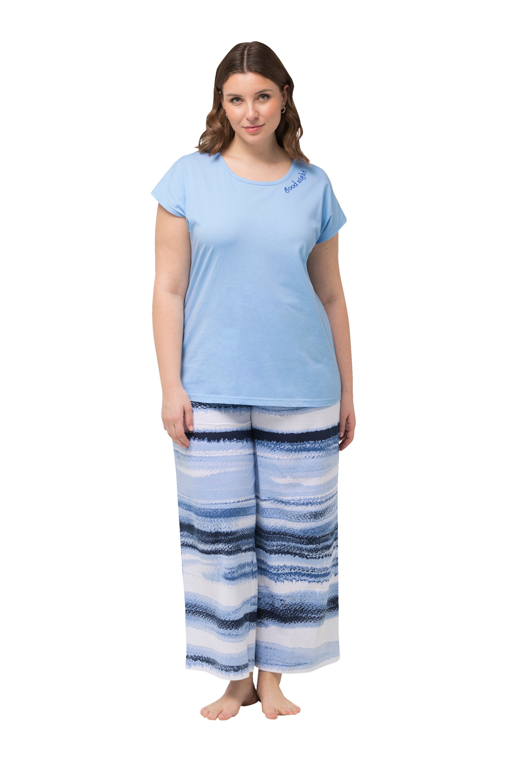 Ulla Popken Pyjama in Blau