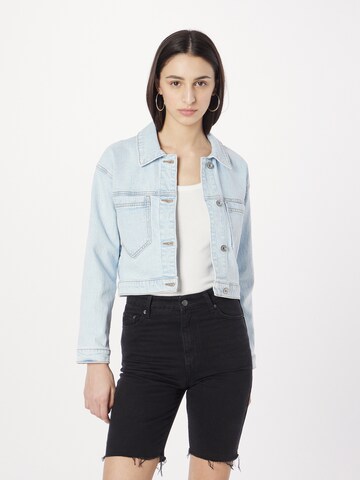 Abercrombie & Fitch Prehodna jakna | modra barva: sprednja stran