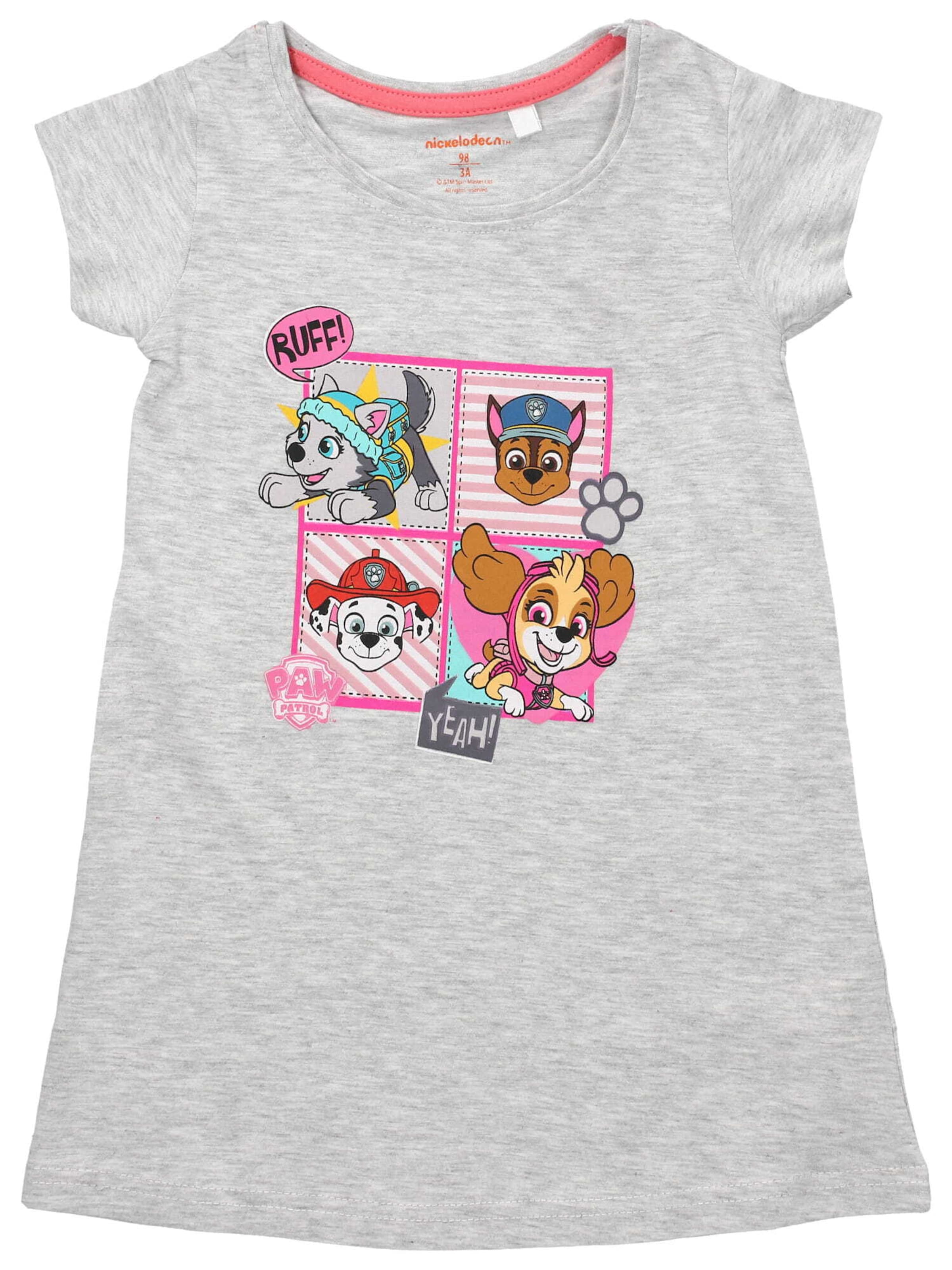 Camicia da notte di PAW Patrol in grigio: frontale